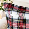 OTOSTAR Pack of 2 Christmas Scottish Plaid Throw Pillow Covers