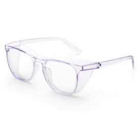 MORK&SUKY Safety Glasses, Stylish Goggles With No Fog Lense,Perfect Alternatives To Regular Protective Eyewear For Health Care Workers. (Purple)