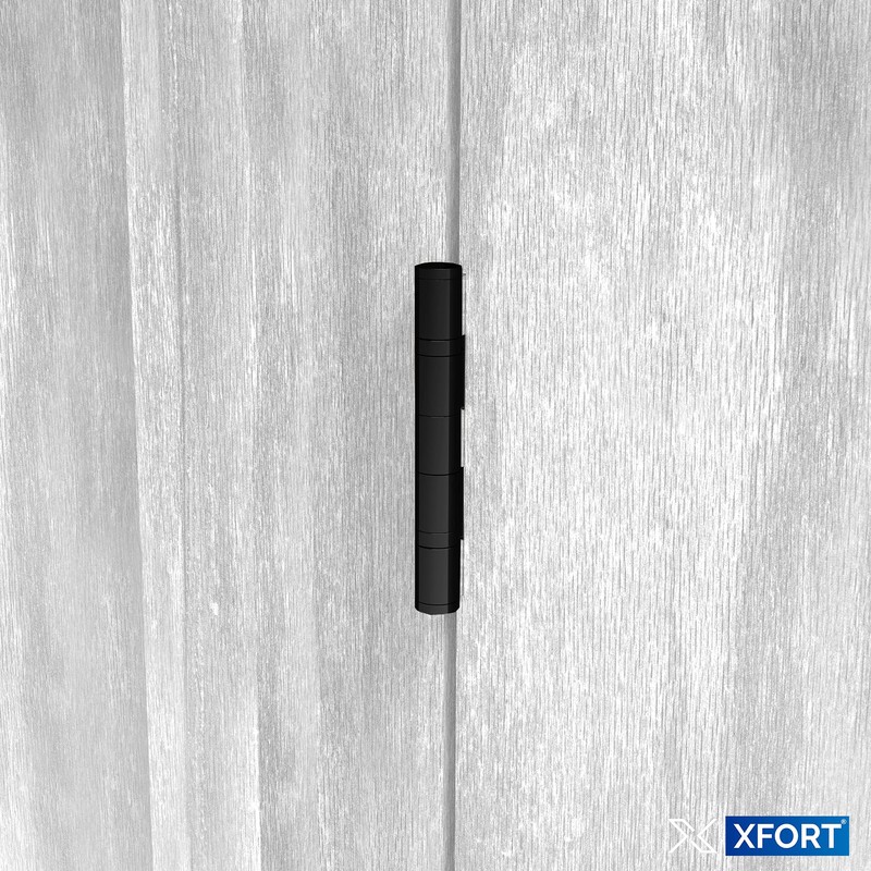 XFORT 4 Inch (100mm) Matt Black Ball Bearing Hinges, Steel