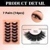 Lashes 20MM Fluffy False Eyelashes Thick Dramatic Cat Eyelashes 10D