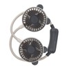 Portable Neck Fan Dual Head Bendable Wearable USB Rechargeable Hand