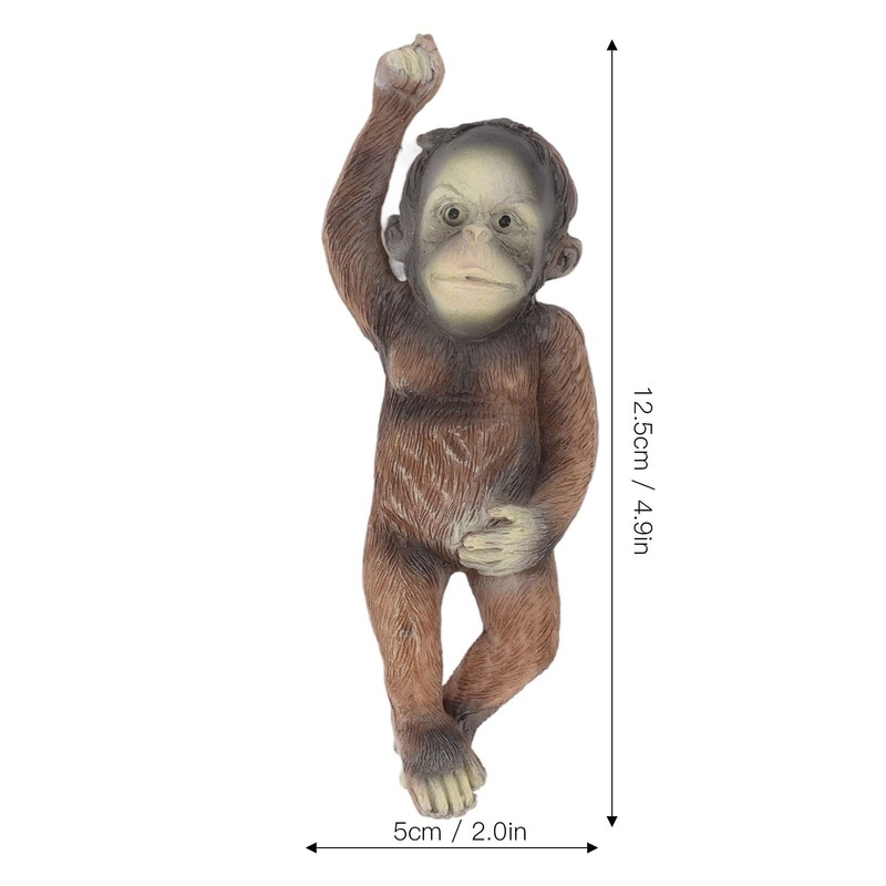 Monkey Hanging Statue, Hanging Monkey Garden Statue for Outdoors, Simulation