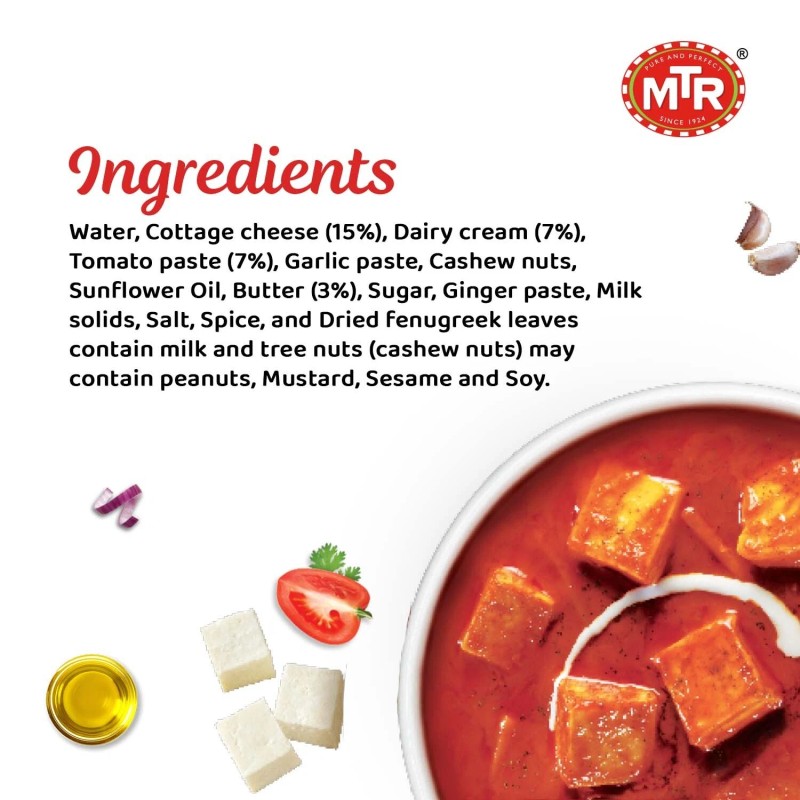 MTR Minute Meals Ready To Eat - Paneer Makhani 300g