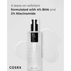 COSRX Niacinamide 2% + BHA 4% Blackhead Exfoliant Korean Toner, 3.38fl.oz