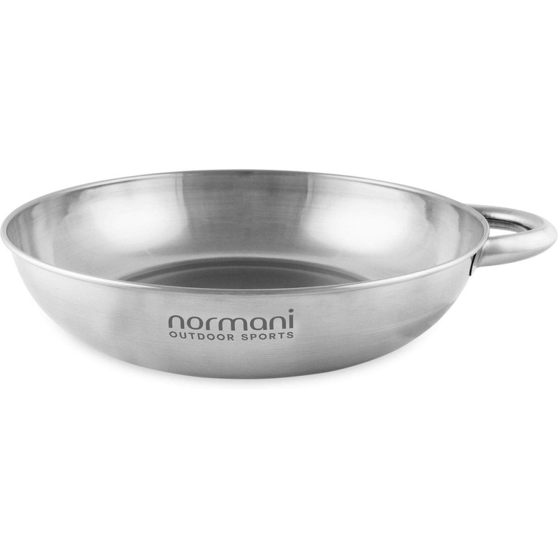 normani Outdoor Stainless Steel Bowl with Handle – Rustproof, Food-Safe,