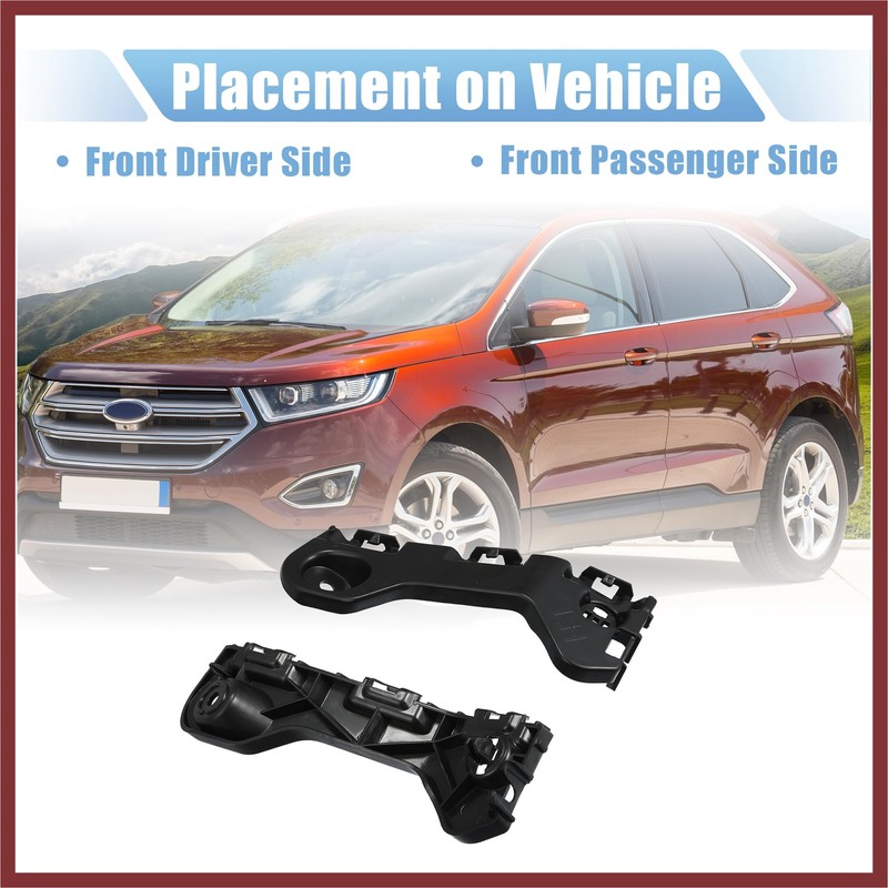 HEROFFIX 1 Pair Left and Right Side Front Bumper Mounting
