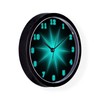 CafePress Blue Neon Star Unique Decorative 10" Wall Clock