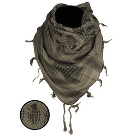 Mil-Tec Men's Fashion Scarf 12609001, Olive/Black, Standard Size