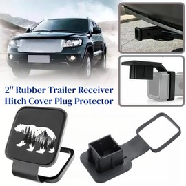 2'' Bear Mountain Trailer Towing Hitch Cover Receiver Tube Hitch Plug