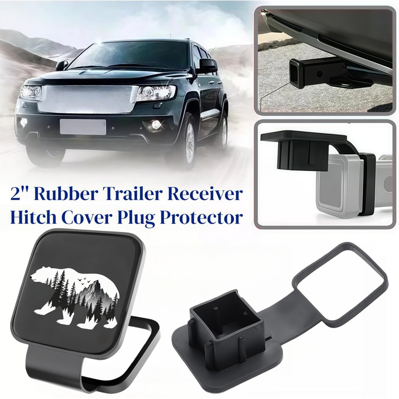 2'' Bear Mountain Trailer Towing Hitch Cover Receiver Tube Hitch