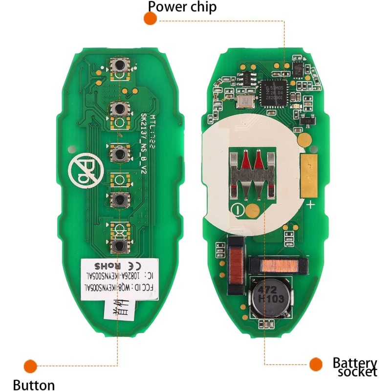 Autel iKey Universal Smart Key Premium Style 5 Button Tool