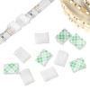 PETKNOWS 120 PCS Light Strip Mounting Clips White Self Adhesive