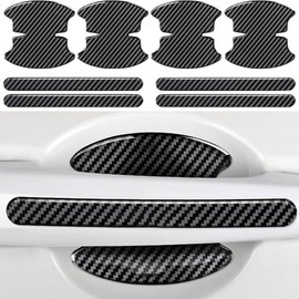 DEVENTORZ 8 Pcs Fit Nissan Door Handle Protectors Carbon Fiber Door Handle Protection Film Car Sticker Scratch Resistant Invisible Patrol/ARIYA/TIIDA/Tida/X-Trail/Rogue Car Accessories (For Nissan)
