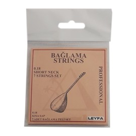 LEYFA Saz Baglama Strings for Turkish Short Neck Baglama Professional Strings with 3 Tezene Picks
