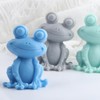 3D Frog Candle Mold Frog Animal Silicone Resin Casting Molds