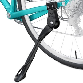 EMTB Bike Kickstand 18mm Hole Spacing Rear Mount Bicycle Kickstand Fit 26-29 Inch Adult Bikes Aluminium Alloy Bike Kick Stand Adjustable for Road Bike/MTB/BMX/E-Bike