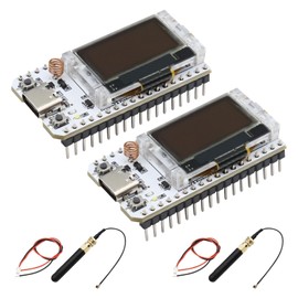 APKLVSR LoRa ESP32 Development Board, LoRa V3 Board with OLED Display and Antenna USB C Dual-Core IOT Board 240MHz Bluetooth WiFi Module 863 928MHz for Arduino (Pack of 2)