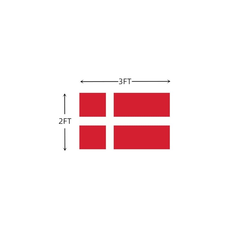 Double Sided 3ply Denmark Flag 2X3 FT, Danish National Flag,Dane