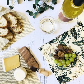 SWOOFE Reusable Beeswax Food Wrap (7 PACK), Zero Waste, Beeswax Wraps, Eco Friendly, Organic, Sustainable Products, Beeswax Wrap Food Storage, Bees Wrappers Cling Sandwich, Alternative To Plastic Bags