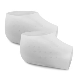 Invisible Height Increased Insoles, Rubber Soft Height Increase Gel Sleeves, Unisex Invisible Inner Heightening Insole, Invisible Heel Protectors for Women Men Size 33-46 (4cm, White)