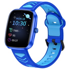 POKUJNFY Kids Smart Watch for Boys Girls Children 1.75” Fitness Watch Step Counter 20 Sport Modes Calorie Sleep Heart Rate Tracker Alarm Clock Games with/without APP 5-15 Years Old