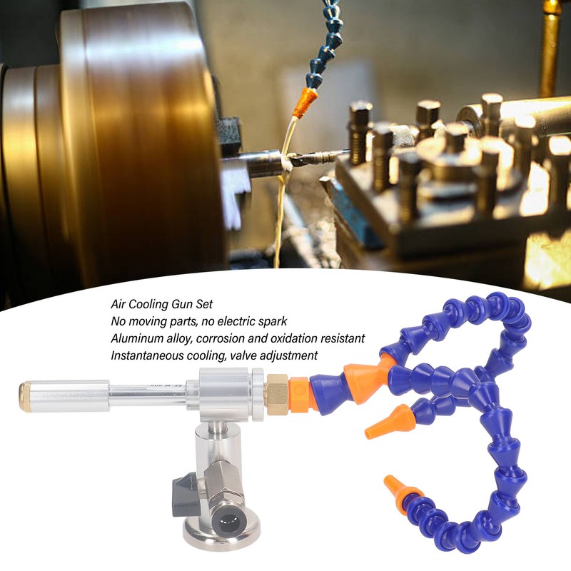 Cold Air Cooling Set Aluminum Alloy Air Gun Cooler with