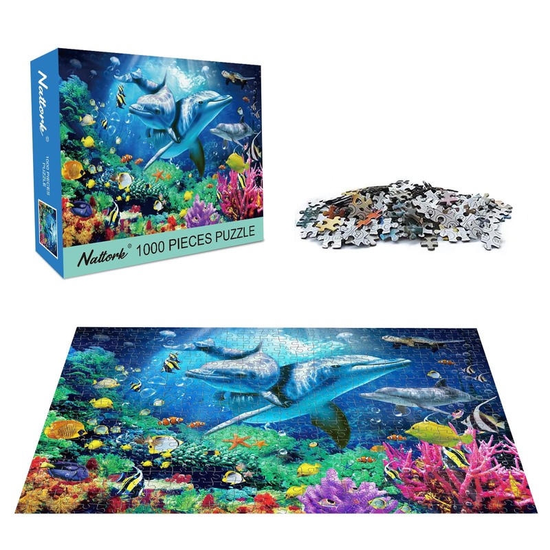 Nattork Jigsaw Puzzles 1000 Pieces for Adults, Families (Sea World)