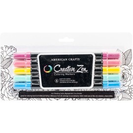American Craft Creative Zen Coloring Markers Jewel(5 Piece)