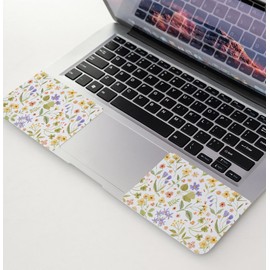 Universal Laptop Skin Protector,Scratch Resistant,Removable Adhesive,Fits Up to 15.6” Laptops - Customizable for Smaller Sizes | Multiple Designs Available (Pressed Flower Art, 15.6 inch)