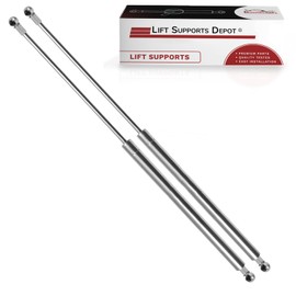 Lift Supports Depot Qty (2) 26 Inch 140lbs 10mm Cup Ends "Stainless Steel" Lift Supports, Gas Struts 8/18 Marine Grade Shocks