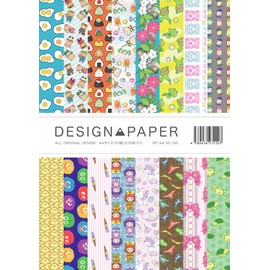 Fujisan Planning DP-A4-50-J90 Design Paper, Color Wrapping Paper, Multi-Paper, High Quality Paper, Made in Japan, Paper Thickness: 0.0005 inch (0.12 mm), 50 Types, 50 Sheets