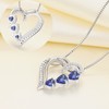 YL Heart Necklace 925 Sterling Silver Love Heart Pendant Created