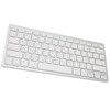 Wireless Keyboard Mini 78 Keys Ultra Thin Portable White Computer