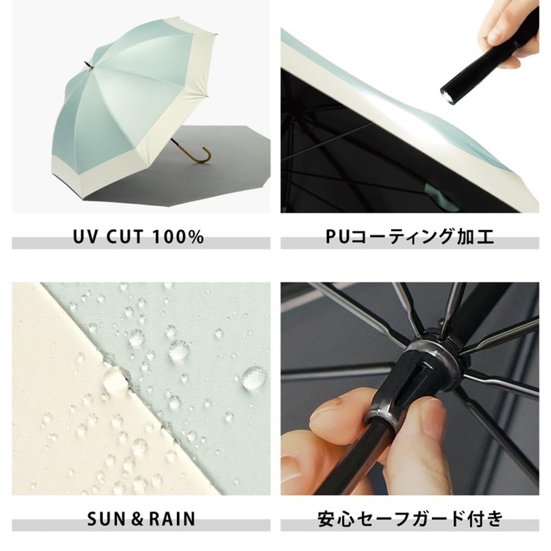 VICOS because Folding Umbrella, 19.7 inches (50 cm), Blocks Approximately