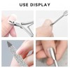Alicate Para Cutícula Y Pedicure Acero Inoxidable 4 Pcs