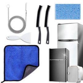 XANGNIER 6PCS Refrigerator Cleaning Brush Set – Complete Deep Clean Kit for Fridge Maintenance, Including Drain Holes, Door Seals, Shelves & Tight Spaces – Flexible, Durable Household Cleaning Tools