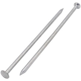 SKIR'CO (30 pcs) Zinc Plated Construction Nails 5.0 x 150 mm, Common Wire Nails, Flat Round Head, Woodworking Steel Nails