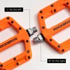 ROCKBROS Mountain Bike Lightweight Nylon MTB Bicycle Pedals Platform Pedals
