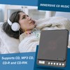 Portable CD Player with Bluetooth and FM Transmitter, 2000mAh Rechargeable