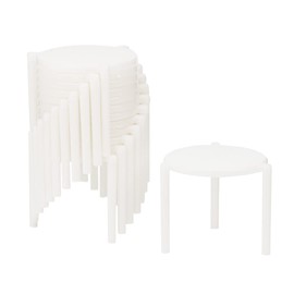 Restaurantware Eco Pie 1.7 x 1.4 Inch Tabletop Pizza Savers 1000 Disposable Pizza Plastic Centers - Easy To Remove Sturdy White Plastic Pizza Risers For Delivery Take Out Or Catering