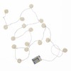 Lights4fun 16er LED Rattan Ball Lichterkette warmweiß Batteriebetrieb Ramadan Tischdeko