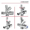 KIRCHHOFF 98480090 Universal Angle Valve with Dishwasher Connection, 1/2 Inch