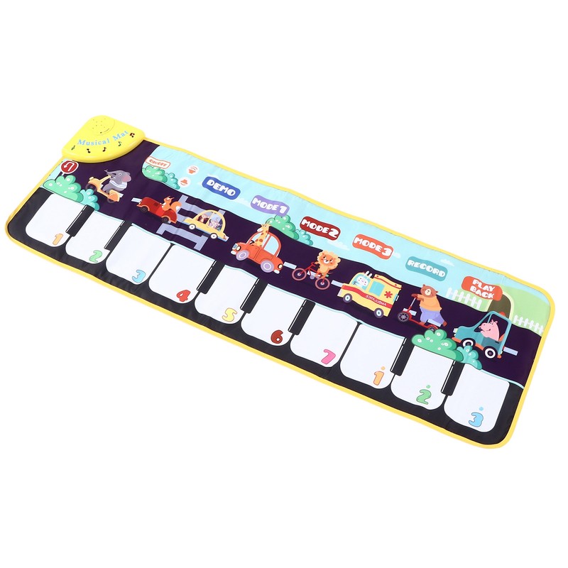 Children Musical Mat Animal Pattern Musical Keyboard Mat Early Learning