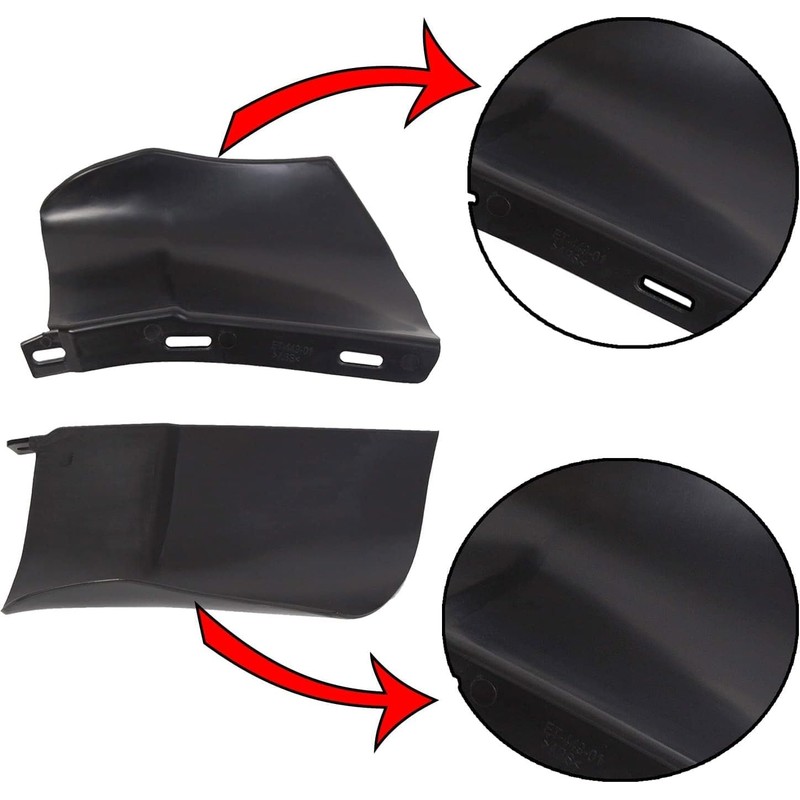 ECOTRIC Rear Bumper Quarter Panel Fillers Kit Compatible with 1986-1990