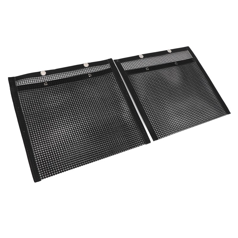 2 Pcs BBQ Mesh Grill Bags Reusable Glass Fibre Heat