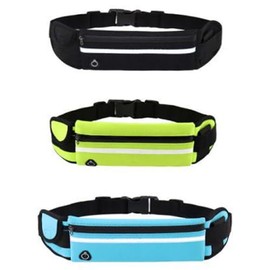 Cangurera Deportiva para Correr, 3 Cangureras Mujer Deportivas, Cangurera para Correr Nocturno con Seguridad Reflectante, Organización para Múltiples 