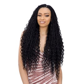 S-BEAUTY Boho Hippie Braid 22" Synthetic Crochet Braiding Hair (Cherrywine)