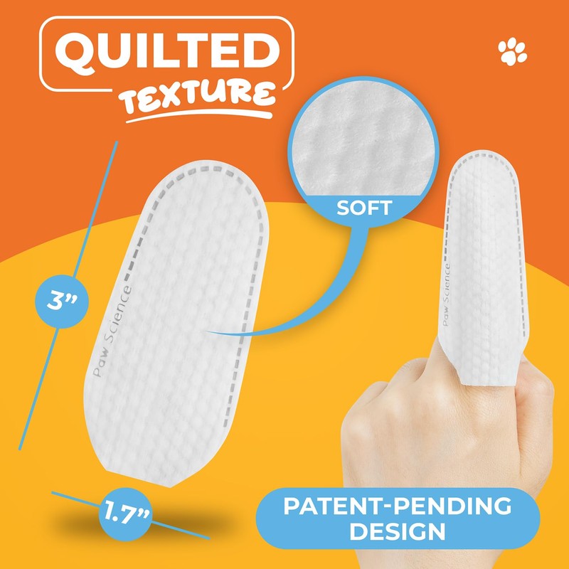 Paw Science Dog Ear Cleaner Wipes – Finger Wipes for