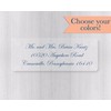 60ct - Return Address Clear Transparent Wedding Invitation Labels/Stickers/Seals (#316-C)
