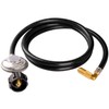 DOZYANT 6 Feet Propane Regulator and Hose with Elbow Adapter